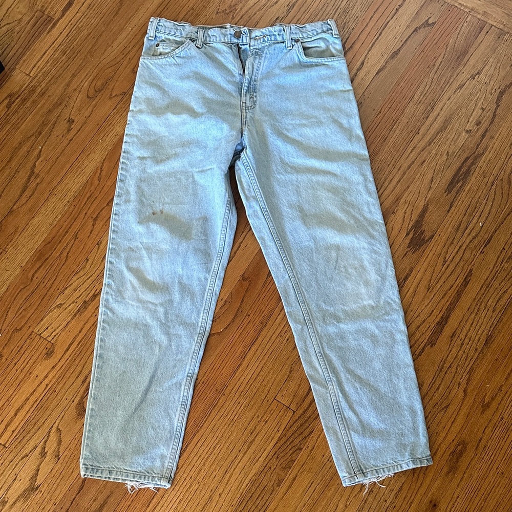 Vintage Levi's Orange Tab Light Wash Jeans (550) W34 x L32